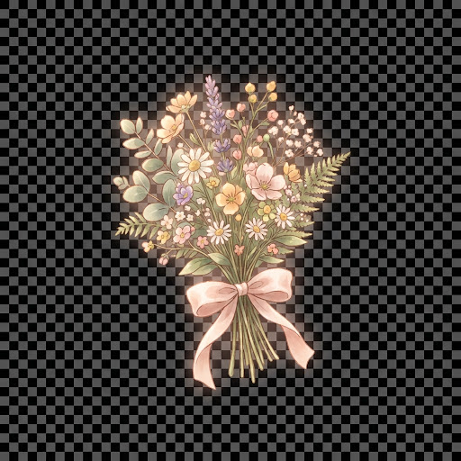 Small bouquet of delicate flowers